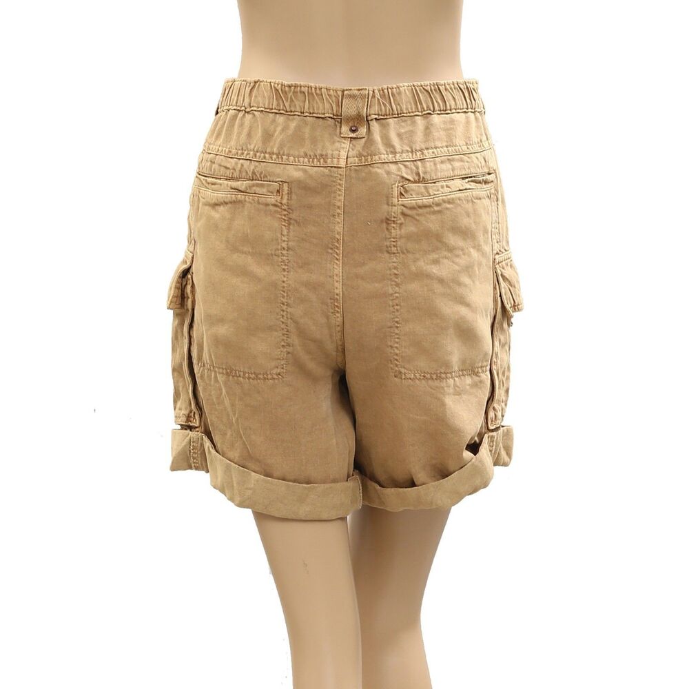 Free People Frankie Washed Shorts Low-Waisted Cargo Lightweight Casual S 287976 - Picture 7 of 10
